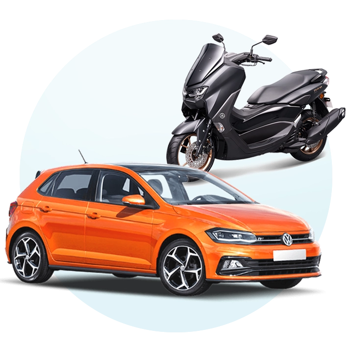 Cars and motorcycles